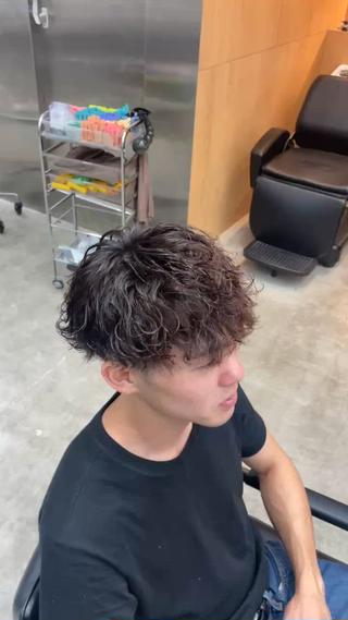 パーマ メンズ fifth天神 パーマ特化/石橋航海のヘアスタイル