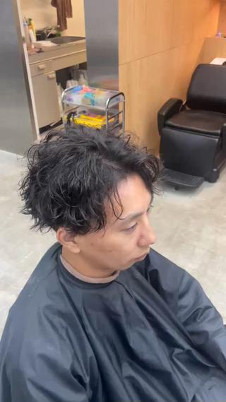 パーマ メンズ fifth天神 パーマ特化/石橋航海のヘアスタイル