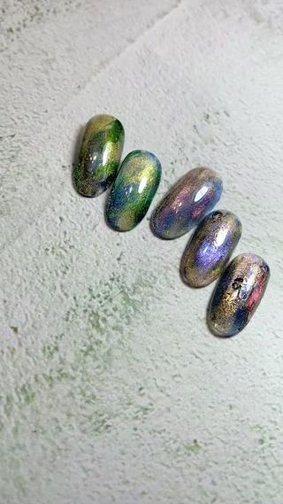 オーロラネイル
＃オーロラ#マグネット 