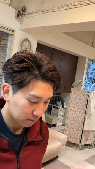 パーマ メンズ 中野 雄也のヘアスタイル
