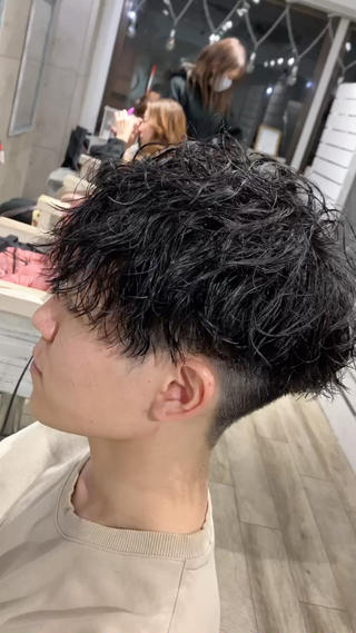 パーマ メンズ 中野 雄也のヘアスタイル