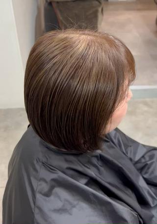 ミディアム カラー 心斎橋韓国ボブ 好原良真のヘアスタイル