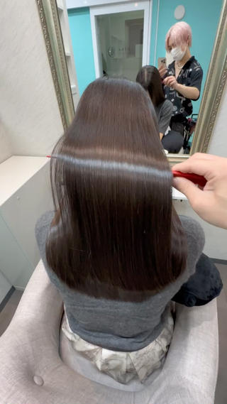 セミロング 髪質改善のプロ 新宿/ともやのヘアスタイル