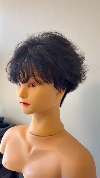 ショート パーマ メンズ 澤木優輝 【cuaura】のヘアスタイル