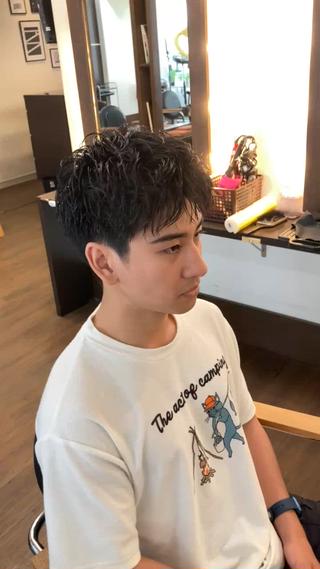 パーマ メンズ メンズサロン アソビ元町のヘアスタイル