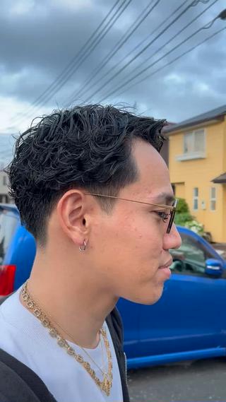 ショート パーマ メンズ Ruff cutters hachioji所属・矢崎 裕哉のヘアスタイル