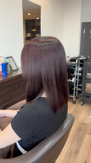 セミロング カラー BELSTA 遠藤亜実のヘアスタイル