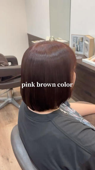 ミディアム カラー BELSTA 遠藤亜実のヘアスタイル