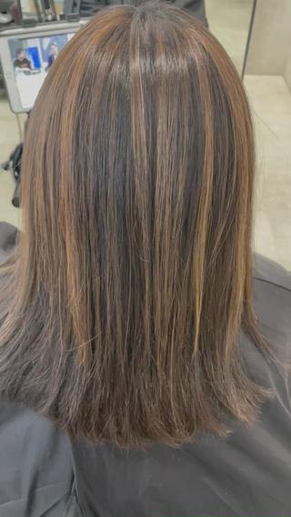 ハイライトでこっそり白髪カバー