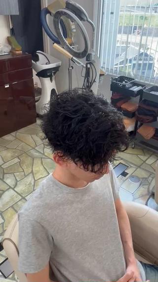 パーマ メンズ Shouki .222のヘアスタイル