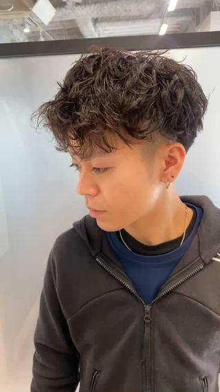 無造作にセットしやすいパーマ。朝のセットが楽になります 