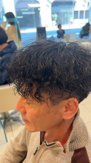 パーマ メンズ 西畑海希/メンズ パーマ/メンズカットのヘアスタイル