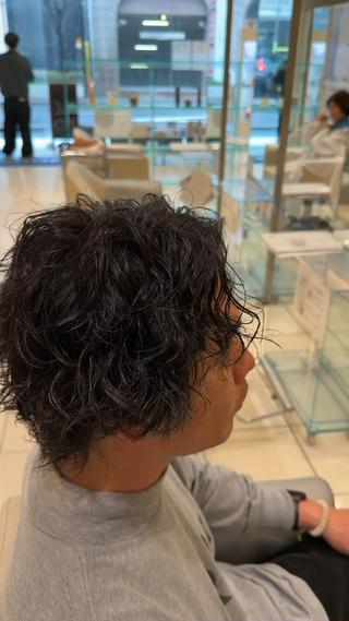 ロング パーマ メンズ 西畑海希/メンズ パーマ/メンズカットのヘアスタイル