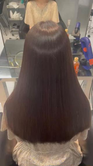 ロング パーマ 髪質改善特化 花澤光太朗のヘアスタイル