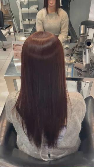 ロング パーマ 髪質改善特化 花澤光太朗のヘアスタイル