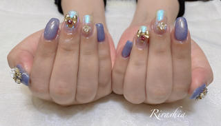 #パーツ代別途
#ちゅるんネイル
#韓国風ネイル
#ワンホンネイル