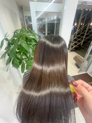 セミロング カラー パーマ COVO所属・レイヤー/韓国ヘア yunaのヘアスタイル