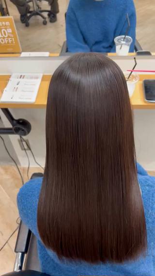 ロング ベージュ/髪質改善 新潟/万代/井上佑のヘアスタイル