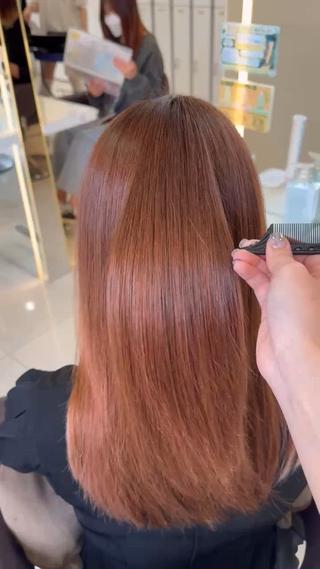 ブリーチ履歴一回で髪質改善ストレート︎