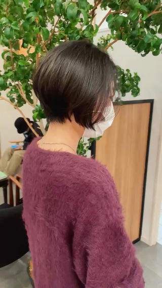 ショート カラー パーマ 🍃服部 雅哉🍃銀座◎のヘアスタイル