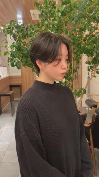ショート カラー パーマ 🍃服部 雅哉🍃銀座◎のヘアスタイル