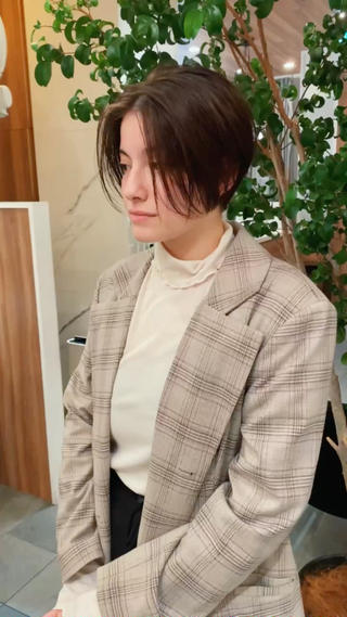 ショート カラー パーマ 🍃服部 雅哉🍃銀座◎のヘアスタイル