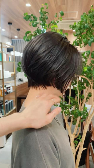 ショート カラー パーマ 🍃服部 雅哉🍃銀座◎のヘアスタイル