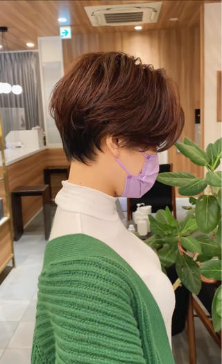 ショート パーマ 🍃服部 雅哉🍃銀座◎のヘアスタイル