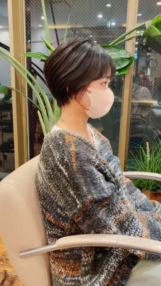 ショート カラー パーマ 🍃服部 雅哉🍃銀座◎のヘアスタイル