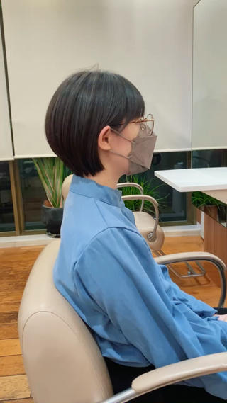 ショート カラー パーマ 🍃服部 雅哉🍃銀座◎のヘアスタイル