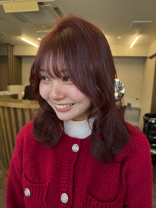 カラー イブ/ 髪質改善 カラー/縮毛矯正のヘアスタイル