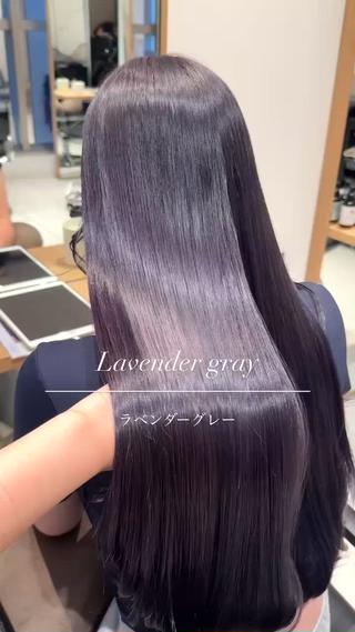 ロング カラー ツヤ髪/透け感ヘア 💎Nokaのヘアスタイル