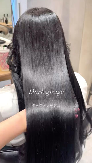 ロング パーマ ツヤ髪/透け感ヘア 💎Nokaのヘアスタイル