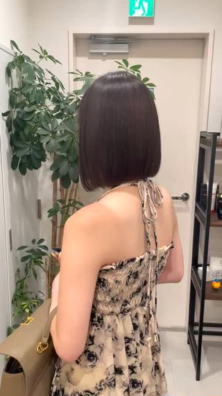 少しアッシュみのあるブラウン
透明感抜群で可愛すぎる

カウンセリングで保存してご使用ください！ 