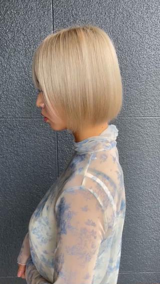 ショート カラー 美髪矯正・レイヤー 倉友哉のヘアスタイル