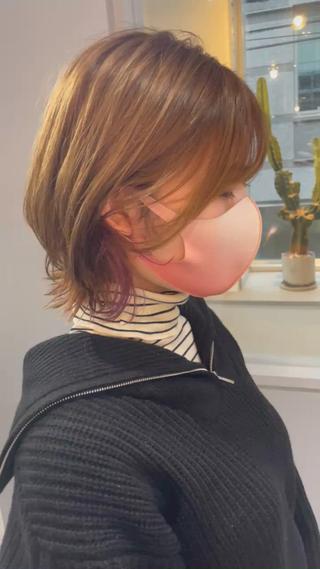 ショート カラー 美髪矯正・レイヤー 倉友哉のヘアスタイル