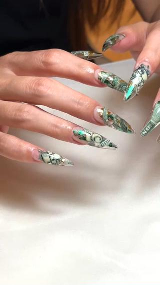 持ち込みデザイン 持ち込み ロングネイル