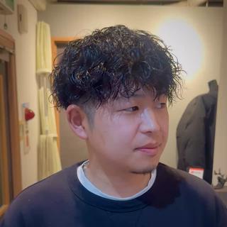 ショート パーマ メンズ 立川メンズカット/ メンズパーマ💈三上のヘアスタイル