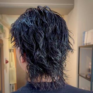 ミディアム パーマ メンズ 立川メンズカット/ メンズパーマ💈三上のヘアスタイル