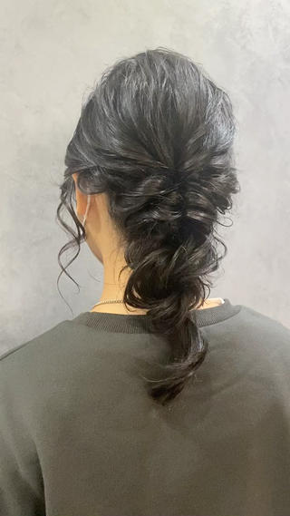 ゆるふわな編みおろしアレンジ