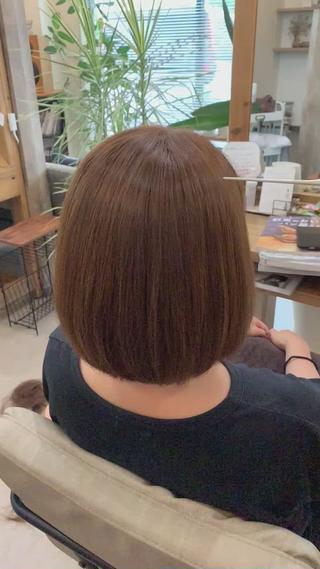 髪の毛の柔らかさを残した縮毛矯正 