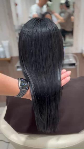 ロング 高槻裕二 ショートボブ縮毛矯正のヘアスタイル