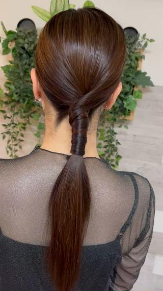 セミロング ヘアアレンジ 早朝✨ヘアセット 着付け/清水玲歌のヘアスタイル