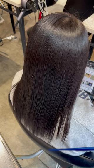 セミロング 横手 あみのヘアスタイル