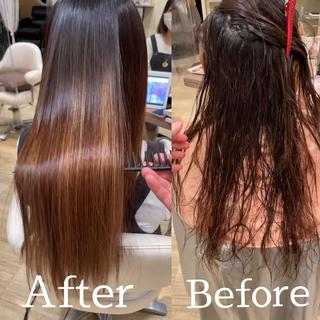 美髪縮毛矯正
ブリーチ毛でも乾かすだけでここまで綺麗に 