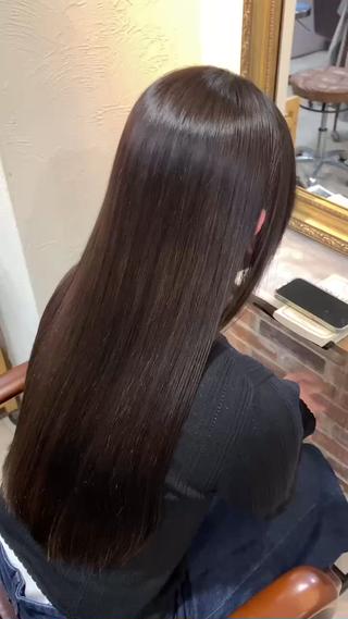 ロング カラー 越冨 レイヤー/ 顔周り特化/髪質改善のヘアスタイル