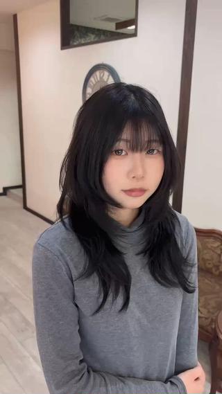 ロング カラー 越冨　レイヤー/ 顔周り特化/髪質改善のヘアスタイル