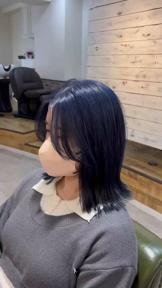 ミディアム カラー 越冨　レイヤー/ 顔周り特化/髪質改善のヘアスタイル
