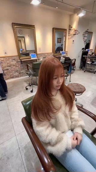 ロング カラー 越冨　レイヤー/ 顔周り特化/髪質改善のヘアスタイル