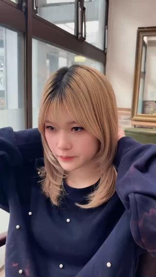 ミディアム 越冨　レイヤー/ 顔周り特化/髪質改善のヘアスタイル